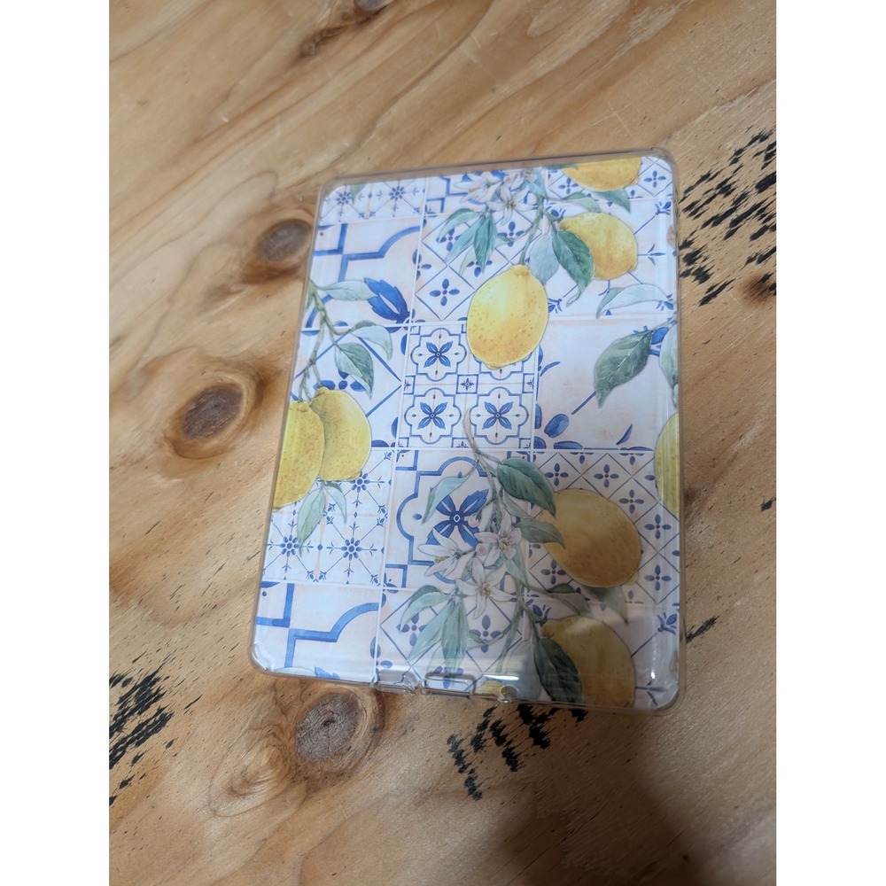Unbranded Kindle Paperwhite 11th Gen Case 6.8 Blue Yellow Excellent Lemon Tile